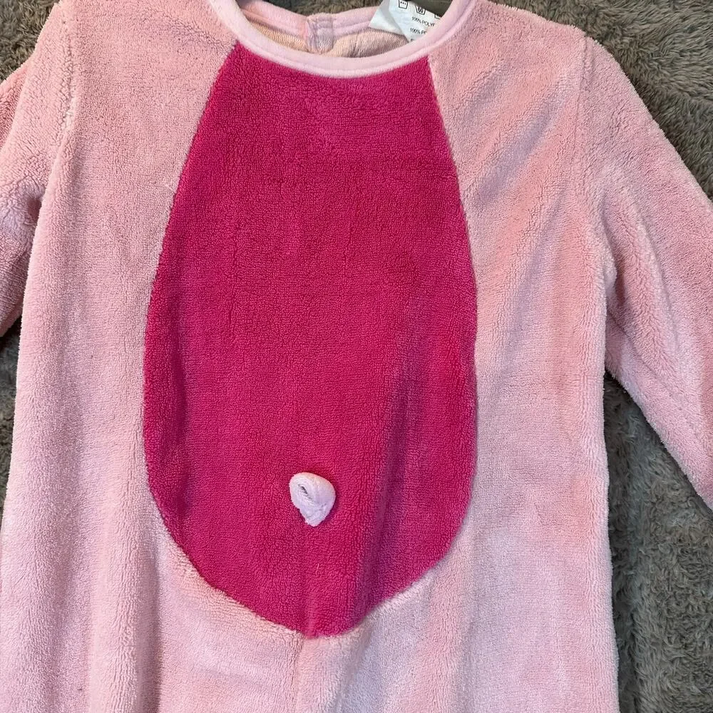 Spirit Halloween Toddler 18-24 Monhts Pink Plush Pig Costume One Piece Outfit